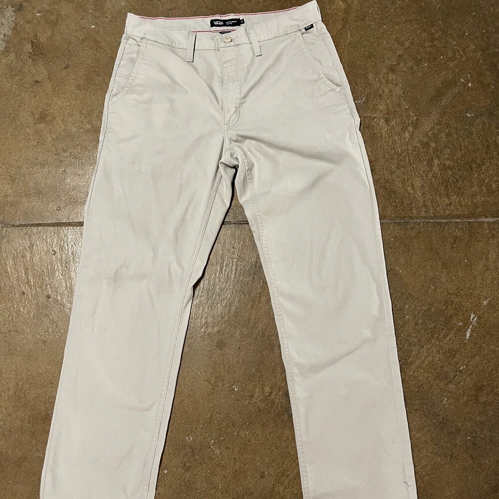 Vans off white chino pants